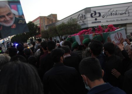 گزارش تصویری/ مراسم تشییع پیکر شهید گمنام در شهر بندرلنگه