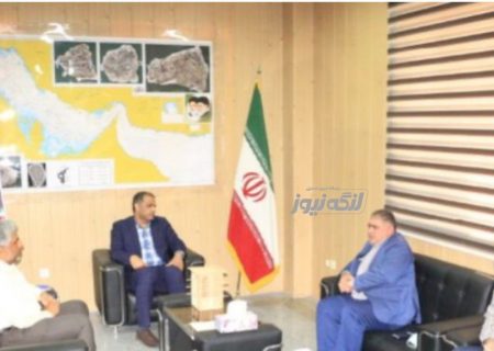دیدار مدیرکل پست هرمزگان با فرماندار شهرستان بندرلنگه
