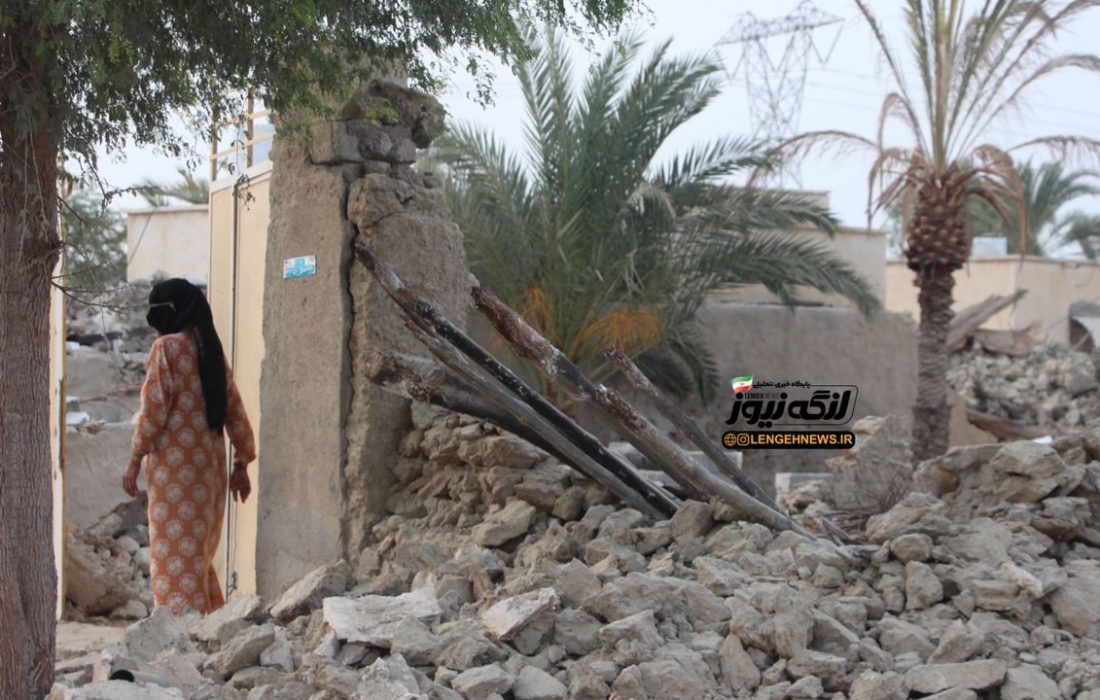 روستای کلاتو بندرلنگه به کلی تخریب شده است/استاندار هرمزگان در محل حادثه