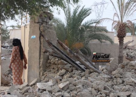 روستای کلاتو بندرلنگه به کلی تخریب شده است/استاندار هرمزگان در محل حادثه