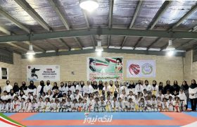 رقابت جذاب بیش از ۲۲۰ کاراته کای دختر بندرلنگه ای به مناسبت روز جوان