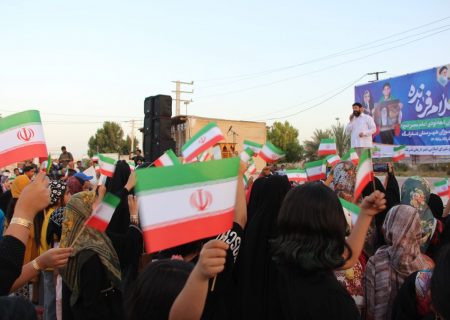 اجتماع پرشور سلام فرمانده در شهر بندرلنگه