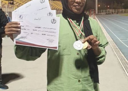 درخشش ورزشکار شهر بندرلنگه در مسابقات دوومیدانی پیشکسوتان کشور