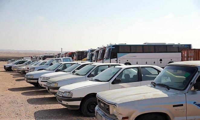 برگزاری مزایده ۲۰ اتوبوس و خودروی سواری مربوط به پرونده‌های مواد مخدر در بندرلنگه