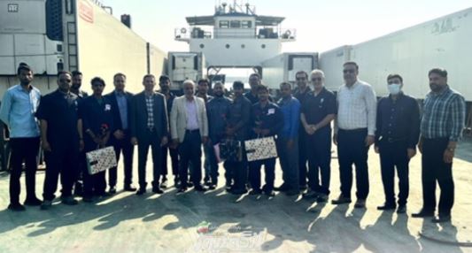 تبریک به خدمه خارجی شناورهای مستقر در بنادر و دریانوردی غرب استان هرمزگان