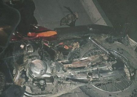 یک فوتی و یک مصدوم بر اثر تصادف خودرو با موتورسیکلت در دو راهی روستای حمیران