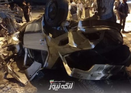 یک فوتی بر اثر واژگونی خودرو پارس حوالی روستای باغویه
