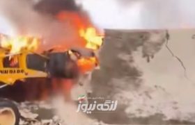 آتش سوزی انبار در روستای چیرویه