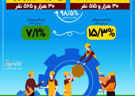 اینفوگرافی/میزان اشتغال در هرمزگان از تعهد سالانه فراتر رفت