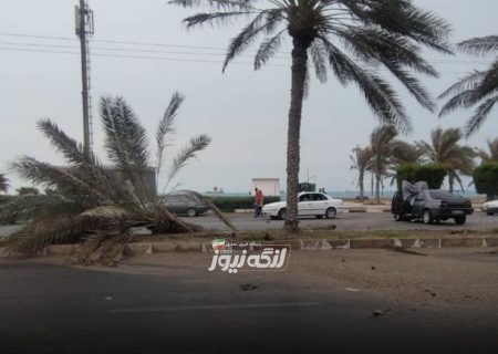 تصادف خودروی ۴۰۵ در بندرلنگه با دو مصدوم