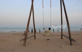 گرمای ۴۳ درجه‌ای و دریا آرام در بندرلنگه