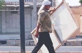 جمع‌آوری تابلوهای تبلیغاتی فاقد مجوز از سطح شهر بندرکنگ