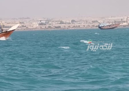 تصادم لنج باری با بارج مغروقه در نزدیکی بندرکنگ