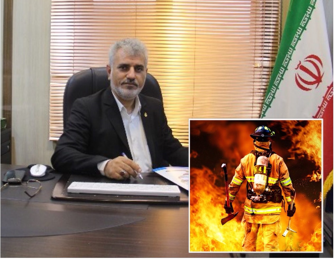 پیام تبریک مدیر بنادر و دریانوردی بندرلنگه به مناسبت روز ایمنی و آتش نشانی