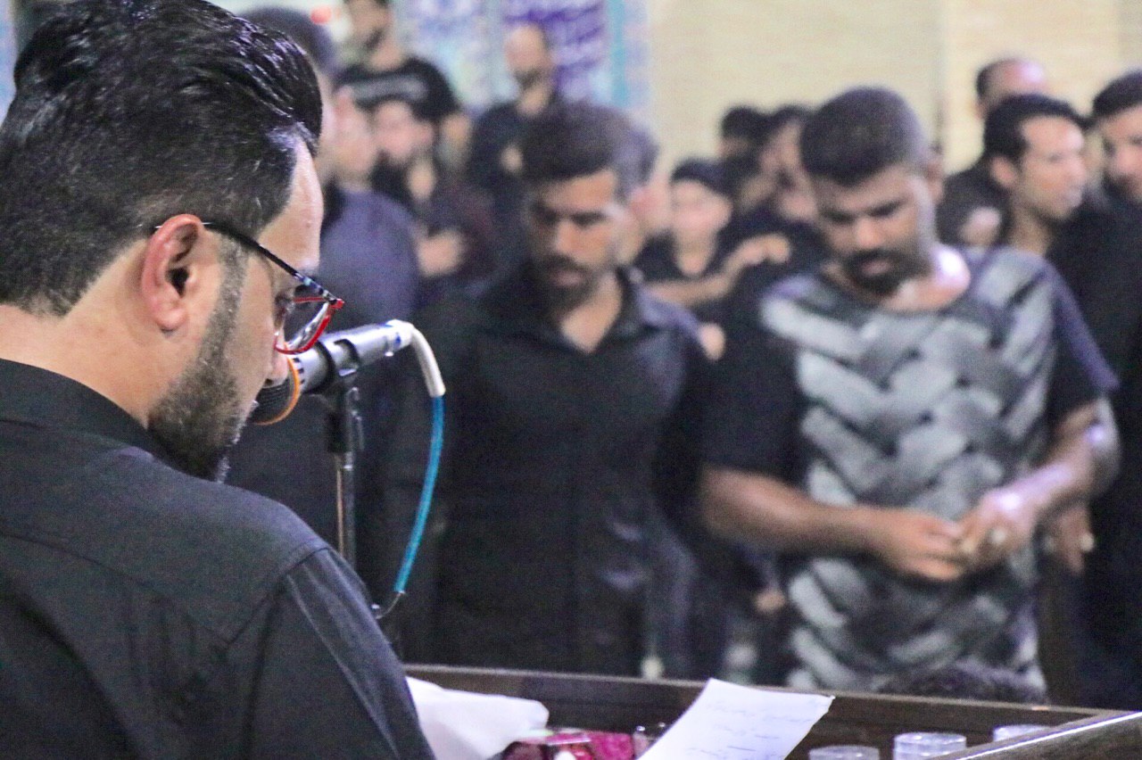 مراسم شب هشتم محرم حسینیه حداد بندرلنگه