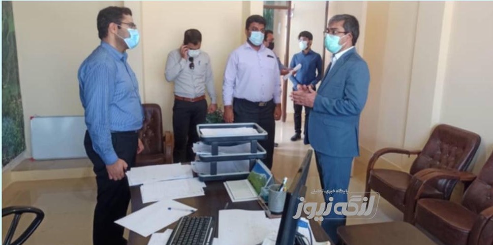 رعایت پروتکل‌های بهداشتی در ادارات بندر لنگه بررسی شد