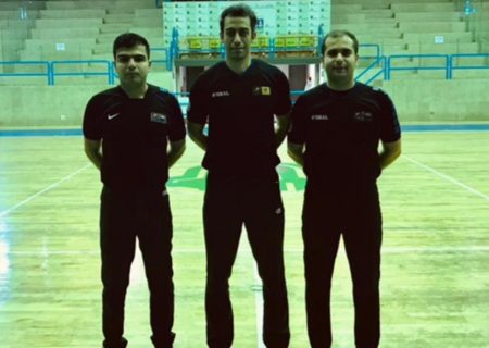 قضاوت داور جوان بندرلنگه ای در مسابقات لیگ دو کشوری در اصفهان