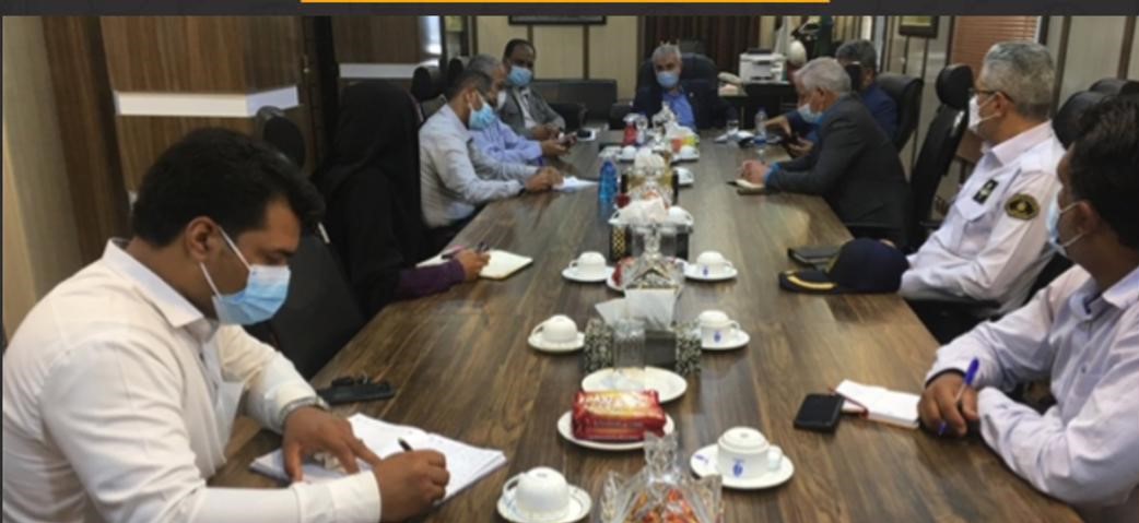 دیدار اعضای شورای جدید شهرستان بندرلنگه با مدیریت بنادر و دریانوردی غرب هرمزگان