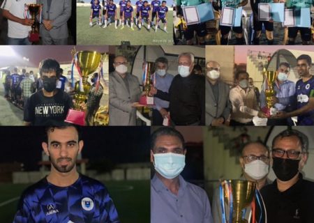 تیم فوتبال نیلی پوشان گزیر فاتح لیگ فوتبال برتر بندر لنگه شد