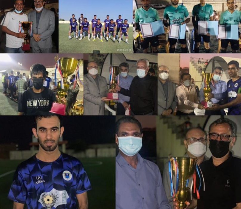 تیم فوتبال نیلی پوشان گزیر فاتح لیگ فوتبال برتر بندر لنگه شد