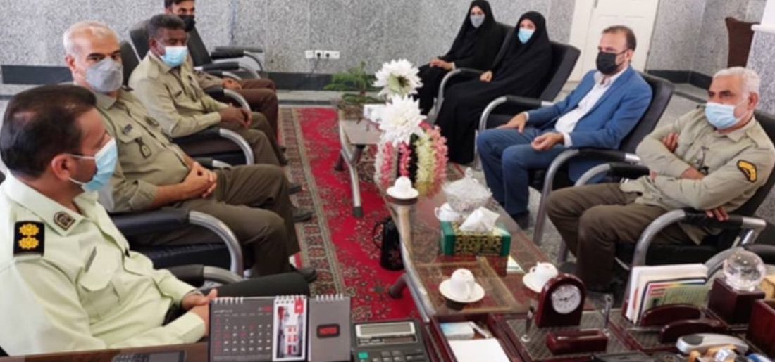 دیدارکارکنان اداره منابع طبیعی شهرستان بندرلنگه با فرماندهی نیروی انتظامی بندرلنگه