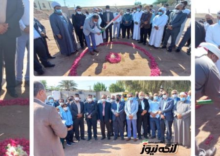 مراسم کلنگ زنی مدرسه ۹ کلاسه در بندرکنگ برگزار شد