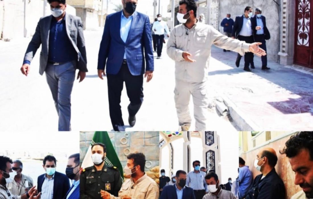 فرماندار شهرستان بندرلنگه به لاوان سفر کردند