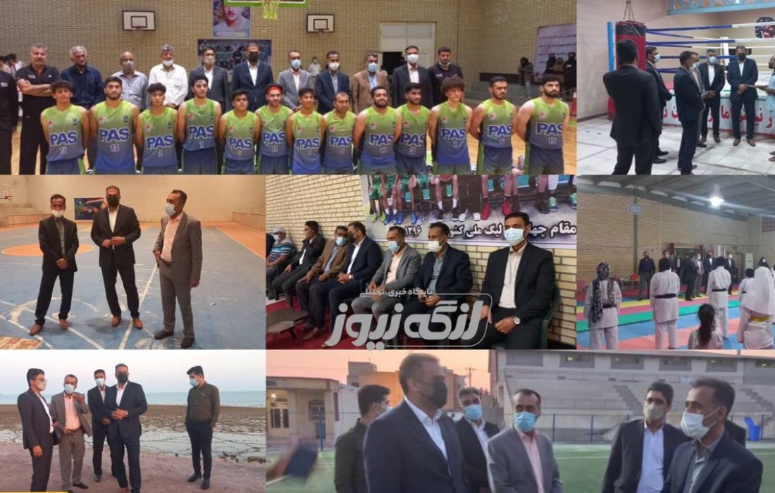 بازدید فرماندار بندرلنگه و مدیر کل ورزش وجوانان هرمزگان از اماکن ورزشی این شهرستان