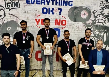 باشگاه خلیج فارس بندرلنگه قهرمان مسابقات پرس سینه مردان شهرستان شد