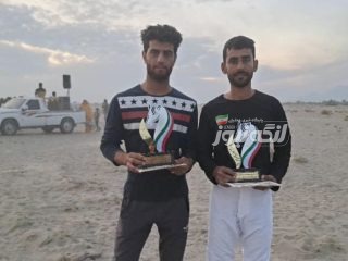 اسب براق و مروان قهرمان و نایب مسابقات اسبدوانی میناب شدند