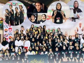 طوفان دختران کاراته کای بندرلنگه در مسابقات آسیایی نجف آباد