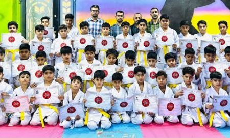 مراسم اختتامیه اوقات فراغت کلاس آموزش کاراته بندربستانه برگزار گردید