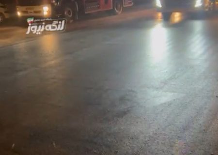 ایمن سازی بلوار امام خمینی با خاکریزی توسط نیروههای شهرداری بندرلنگه