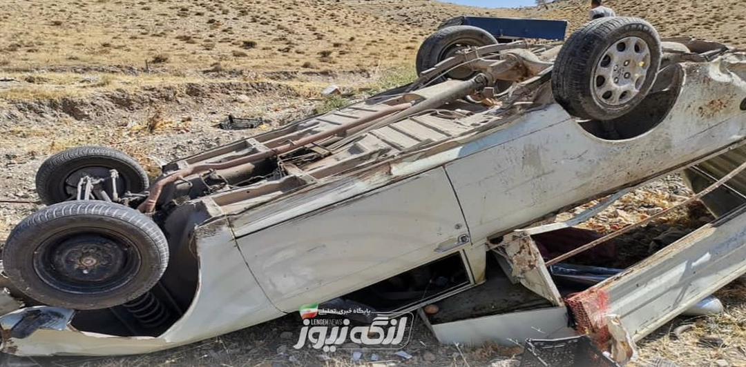 واژگونی خودرو یک نوجوان را به کام مرگ کشاند