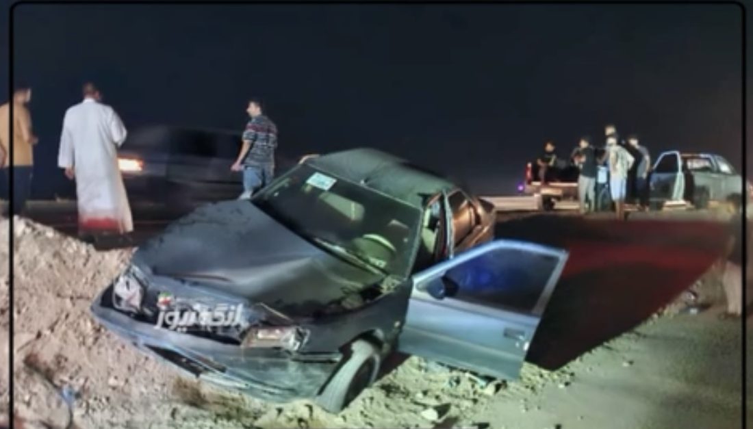 دو مصدوم بر اثر تصادف شاخ به شاخ خودروی پارس با پژو ۴۰۵ حوالی بستانه
