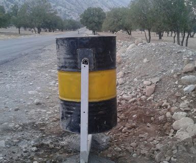 نصب سطل‌های زباله در کوه برست برای حفاظت از طبیعت و حیات‌وحش