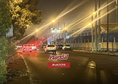 اختلال در تردد موتورسیکلت بر اثر ریختن گازوئیل