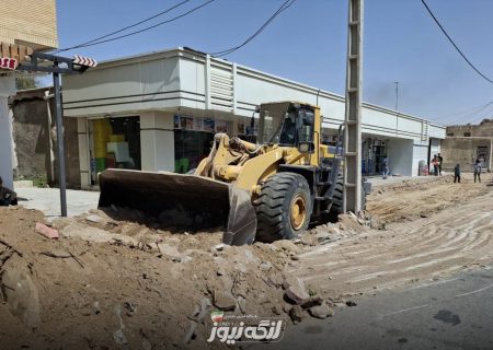 آغاز طرح بهسازی خیابان شهید منتظری