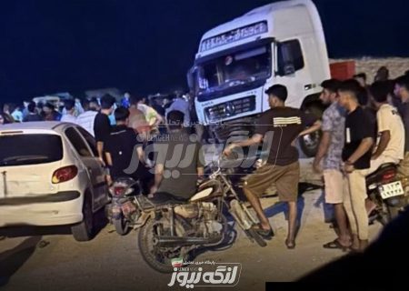 ۴ فوتی در تصادف مرگبار پژو و تریلی در ورودی قدیم کنخ در محور بندرخمیر-بندرلنگه