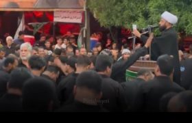 گوشه ای از تجمع عزاداران حسینی در عصر روز عاشورا شهرستان بندرلنگه