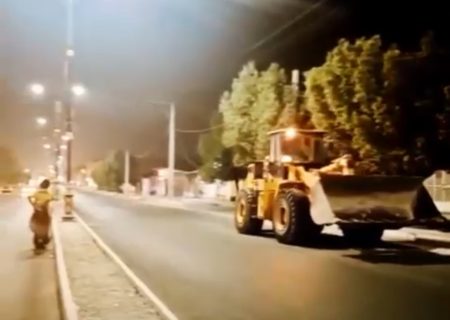 آغاز عملیات زیرسازی رفیوژ میانی بلوار چمران بندرلنگه