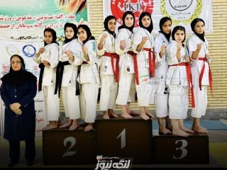 رقابت ۱۹۲ کاراته‌کای دختر در بندرلنگه به مناسبت یادواره شهدای اقتدار