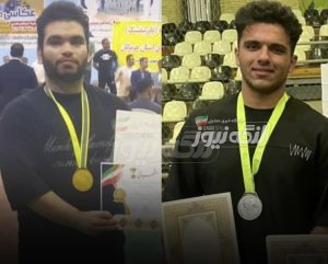 درخشش محمدحسین اعتدالی و علی احمدی در مسابقات پرس سینه قهرمانی باشگاه‌های استان
