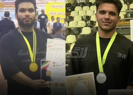 درخشش محمدحسین اعتدالی و علی احمدی در مسابقات پرس سینه قهرمانی باشگاه‌های استان