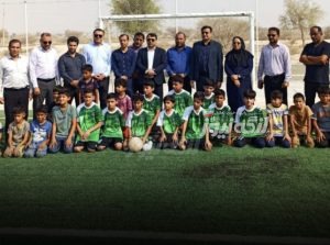 افتتاح زمین چمن مصنوعی روستای کوغان به مناسبت هفته دولت
