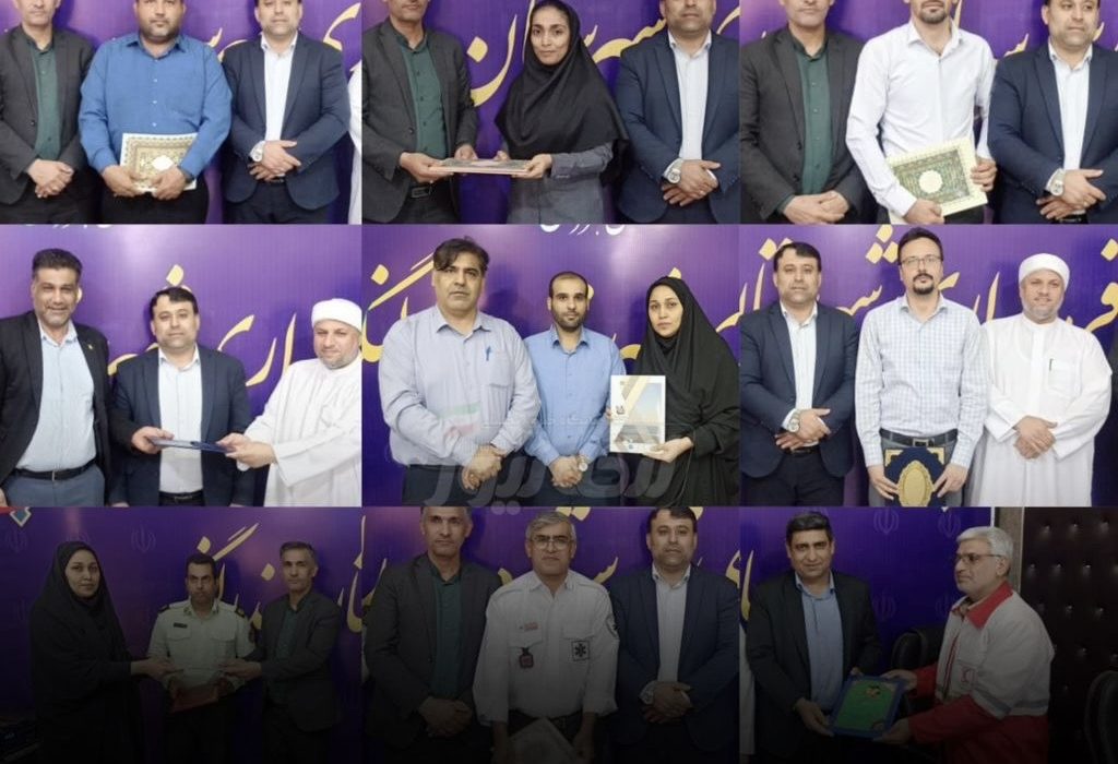 تجلیل از کارمندان نمونه ادارات بندرلنگه در هفته دولت