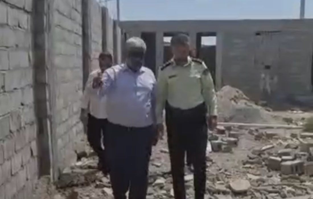 بازدید شهردار بندرکنگ از پروژه جابجایی کلانتری ۱۲