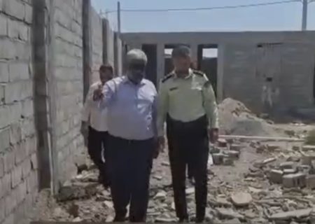 بازدید شهردار بندرکنگ از پروژه جابجایی کلانتری ۱۲