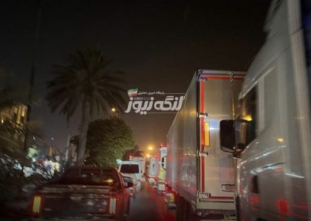 ترافیک ماشین‌های یخچالی در بندرلنگه؛ اورژانس و محله سماچ با مشکل تردد مواجه شده‌اند