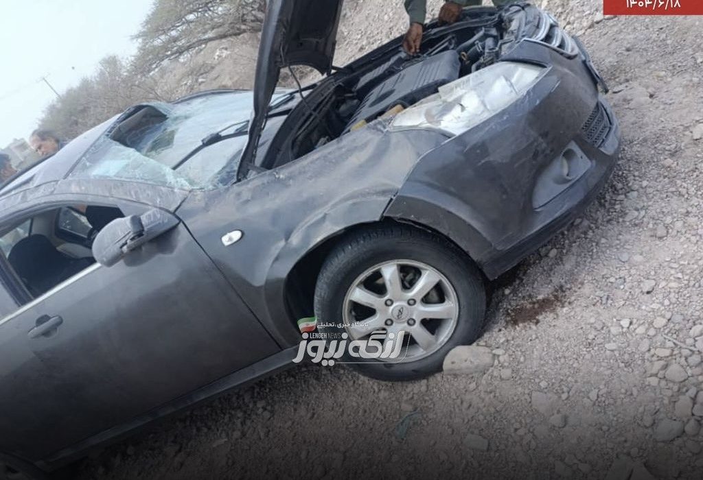 واژگونی خودروی سواری در حوالی بستانه